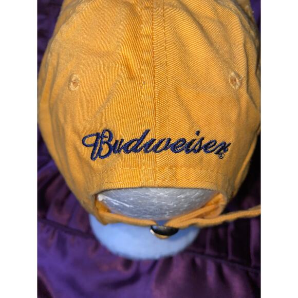 Vintage Budweiser Embroidered B Official Anheuser-Busch 100% Cotton Adjustable - Picture 9 of 13